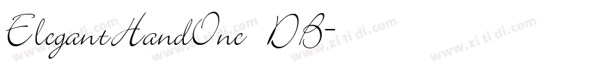 ElegantHandOne DB字体转换